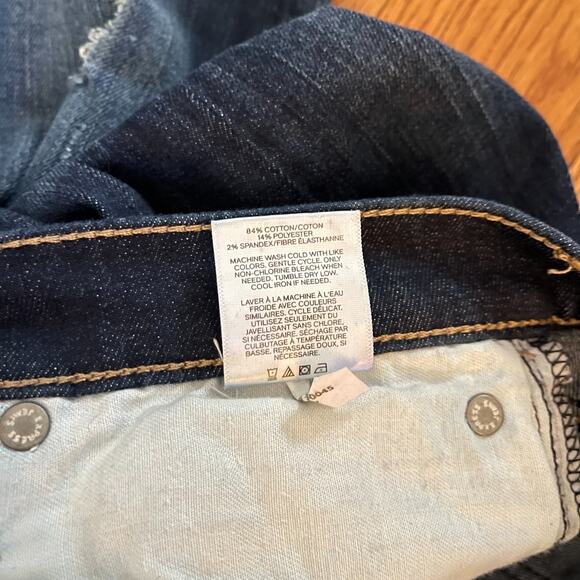 Express Super Skinny Mid Rise Jeans Womens 10R Dark Wash Stretch Denim Casual - Picture 6 of 11